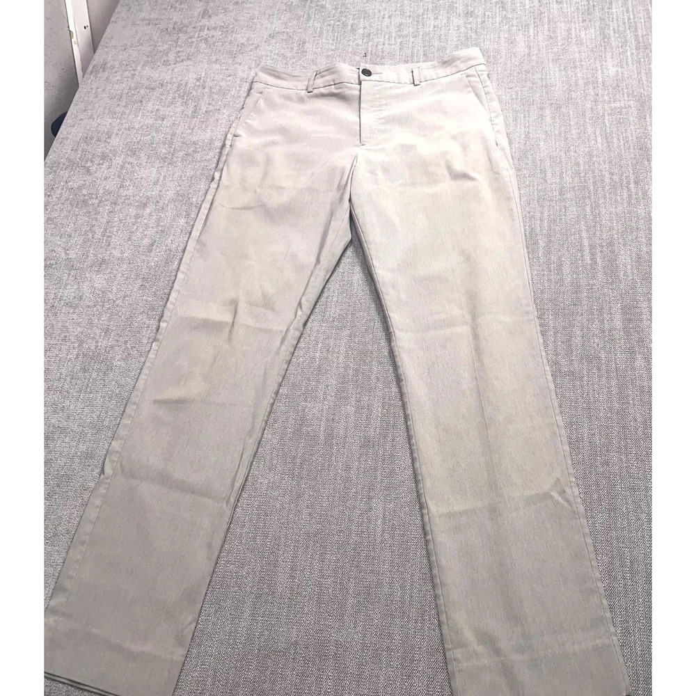 Journeyman Clothier Suitable Pants Mens 34 Gray Performance Stretch Chino Formal